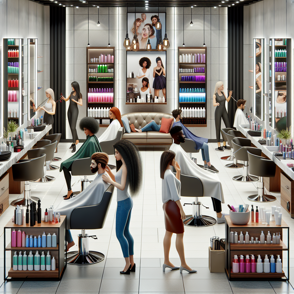 Realistic stock image of a beauty salon.